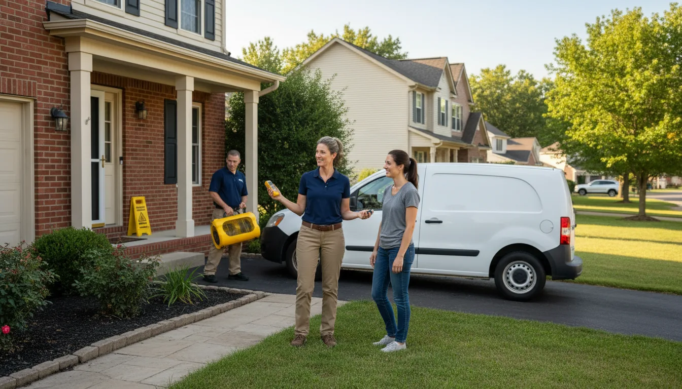 Residential water damage restoration in Gunnison, MS